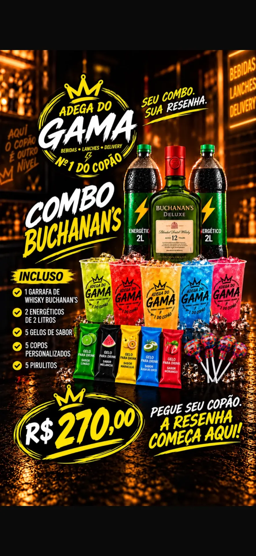 Combo Buchanan’s da Adega do Gama