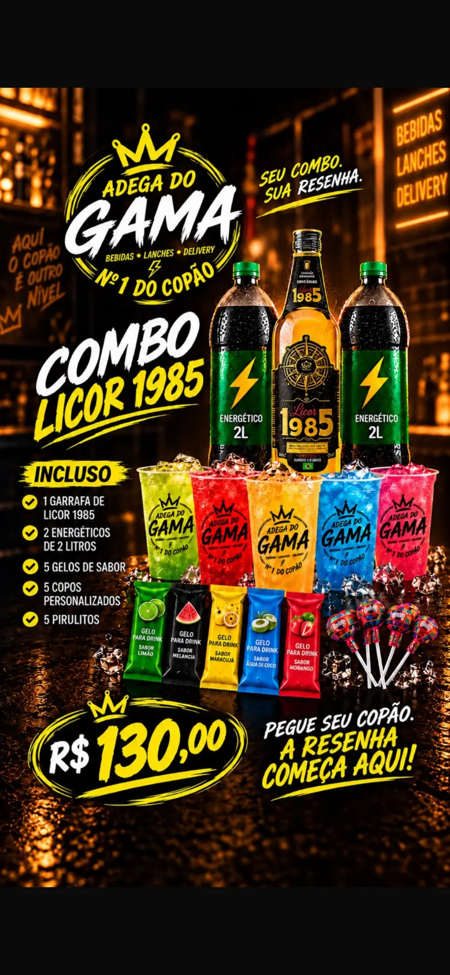 Combo Licor 1985 da Adega do Gama